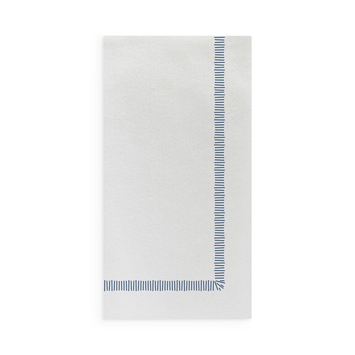 VIETRI - Papersoft Napkins Fringe Blue Guest Towels, Pack of 20
