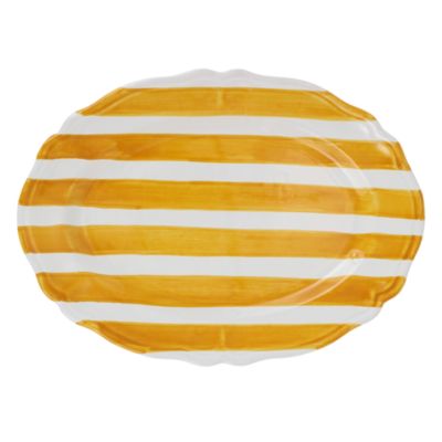Amalfitana Stripe Oval Platter
