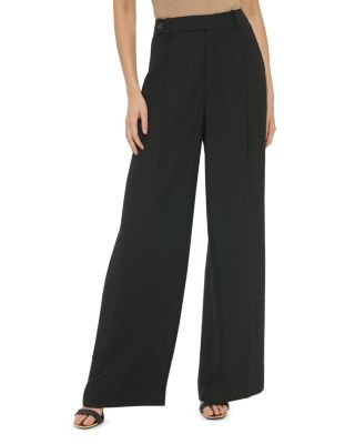 DKNY - High Rise Wide Leg Pants