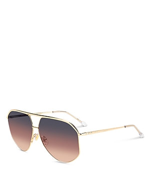 Isabel Marant Geometric Aviator Sunglasses, 64mm