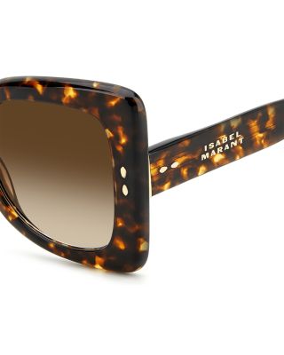 Flared Square Sunglasses, 52mm
