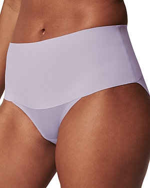 Spanx Undie-tectable Thong In White In Light Orchid