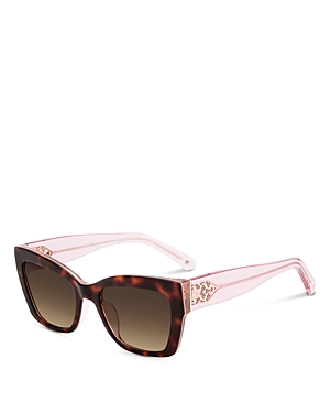 Shop Kate Spade New York Valeria Cat Eye Sunglasses, 53mm In Havana/brown Gradient