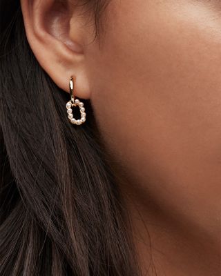 Imitation Pearl Huggie Earrings