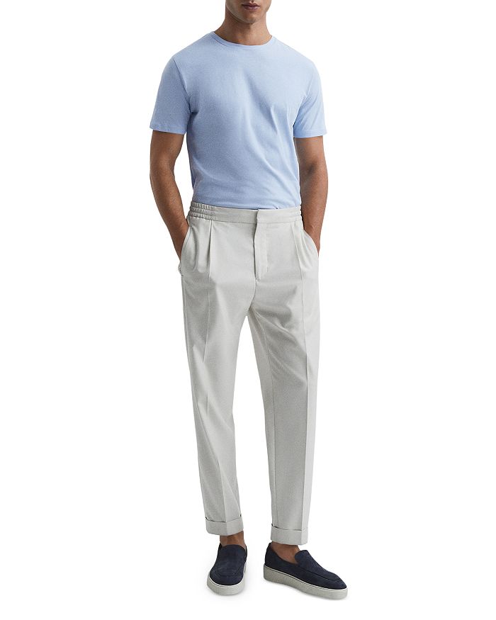Reiss Bless Crewneck Tee In Soft Blue
