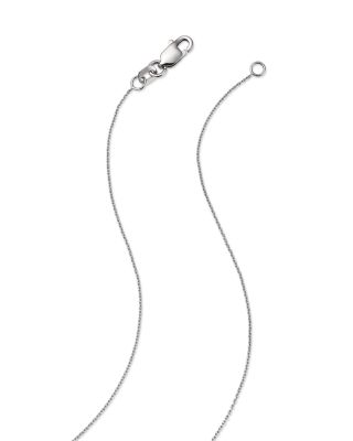 Diamond Flower Station Necklace in 14K White Gold, 0.50 tcw 