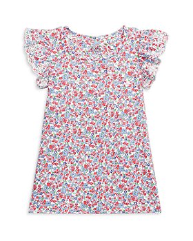 Ralph Lauren - Girls' Ruffle Sleeve Floral Cotton Jersey Top - Little Kid