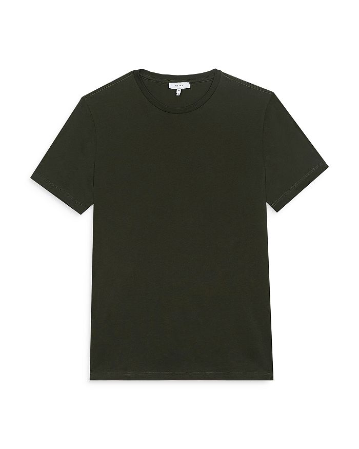 Reiss Bless Crewneck Tee In Oxidised Green