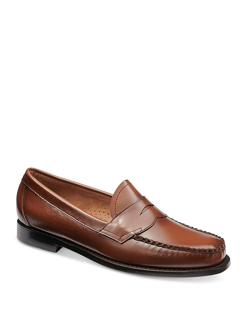 G.h.bass G. H.bass Men's Logan Slip On Weejun Penny Loafers - Regular In Cognac
