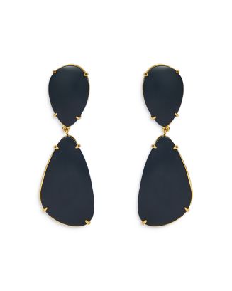 Lele Sadoughi Pebble Stone Statement Earrings in 14K Gold Plated ...