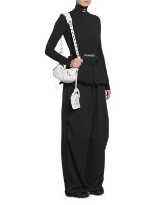  Le Cagole Xs Shoulder Bag Metallized with Leopard Print