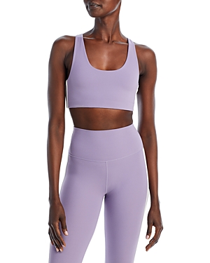 Splits59 Ella Airweight Sports Bra In Pale Lavendar/white