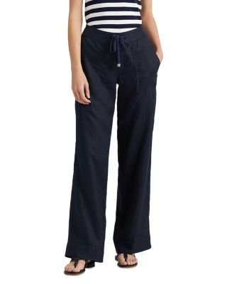 Linen Wide-Leg Pants, Regular & Petite