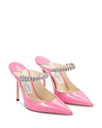 Jimmy Choo Women's Bing Crystal Embellished High Heel Mules ...