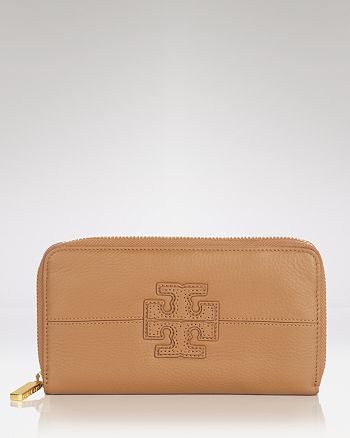 Tory Burch Wallet - Stacked T Logo Zip Continental | Bloomingdale's