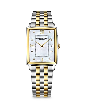 Shop Raymond Weil Toccata Two-tone Diamond Watch, 37mm In Silver/gold