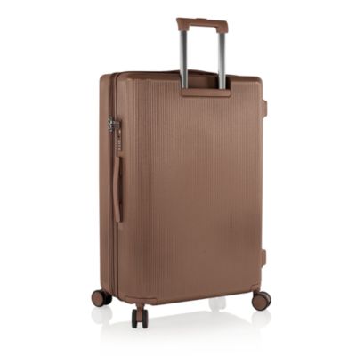 Earth Tones Large Upright Expandable Spinner Suitcase