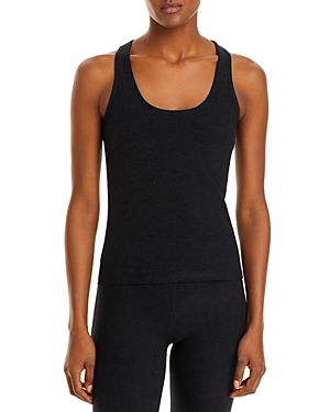 Beyond Yoga Spacedye Step Up Racerback Tank In Darkest Night