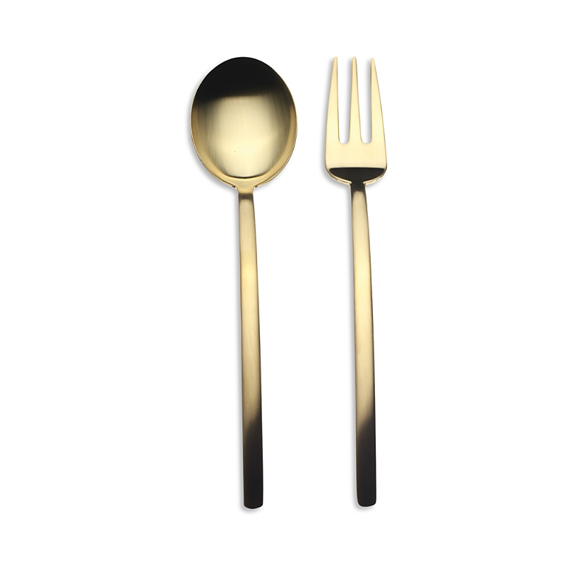 Mepra Due Ice Oro 2-piece Serving Set In Gold
