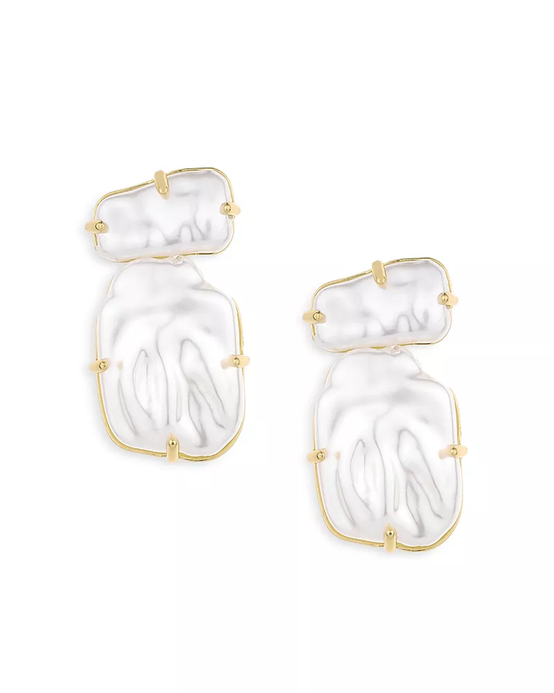 Ettika Pearlized Drop Earrings
