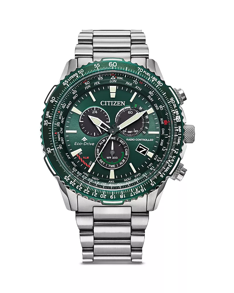 Citizen Eco Promaster Air Stainless Steel Bracelet Chronograph Watch, 46mm