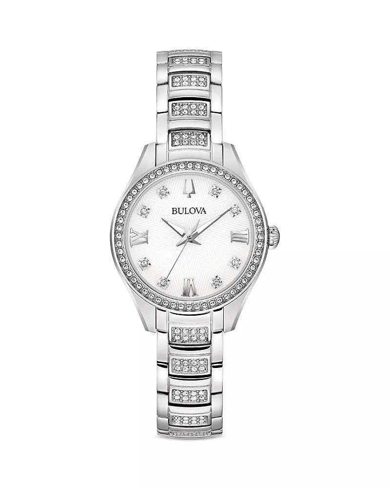 Bulova Crystal Watch, 28.5mm