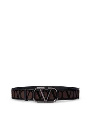 Valentino Garavani Men's V Logo Signature Buckle Belt | Bloomingdale's