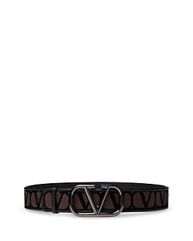 Valentino Black Men's V-logo XL Belt Bag