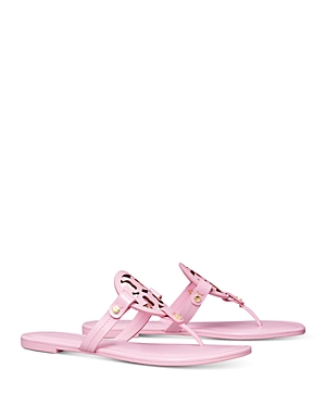 #929 Tory Burch Miller Patent Leather Flip Flop Sandals Size 8.5 M Light  Pink