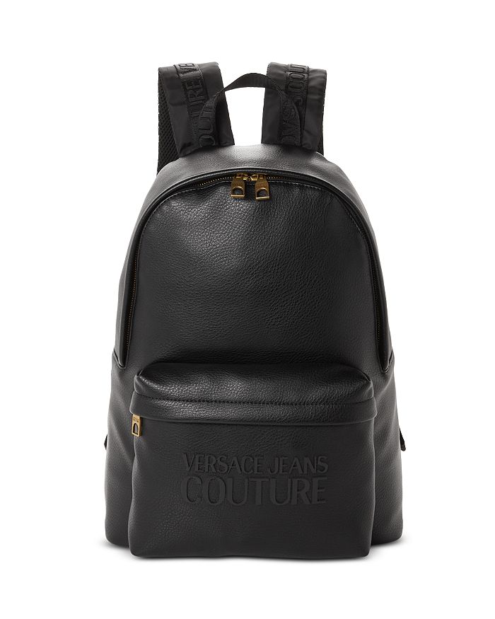 Versace Jeans Couture - Tonal Logo Faux Leather Backpack