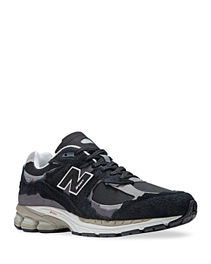 Shop New Balance Men's 2002r Lace Up Sneakers In Black