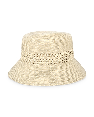 San Diego Hat Company Crown Ventilation Everyday Bucket In Ivory