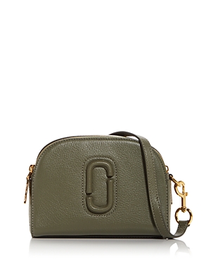 Marc Jacobs Shutter Leather Crossbody In Cactus Green