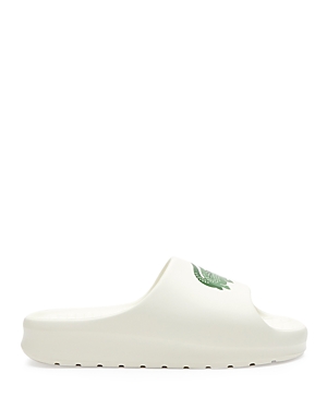 Shop Lacoste Men's 2.0 Evo Slip On Slide Sandals In Green