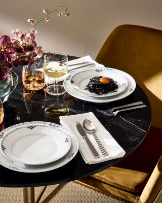 Black Lace Dinner Plate