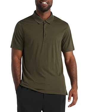 Icebreaker Tech Lite Ii Merino Wool Polo In Loden