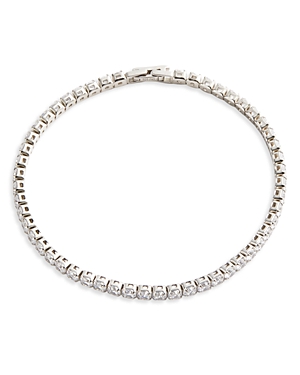 Aqua Cubic Zirconia Tennis Bracelet - 100% Exclusive In Silver