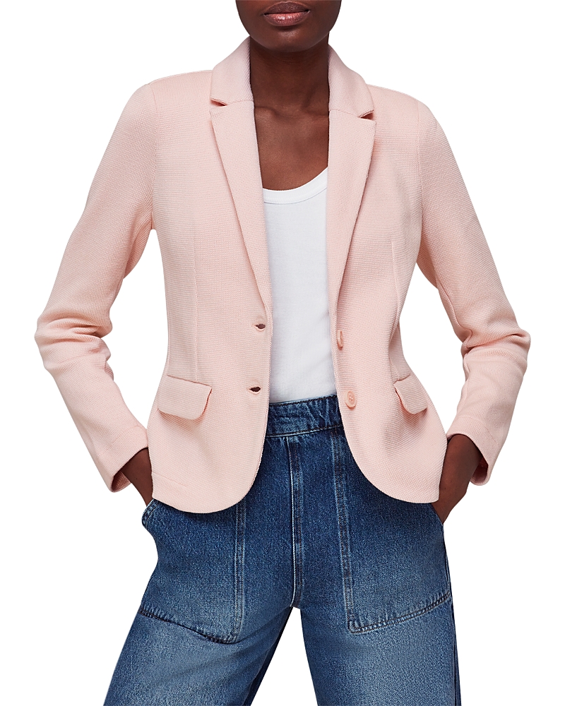Whistles Cotton Jersey Slim Blazer