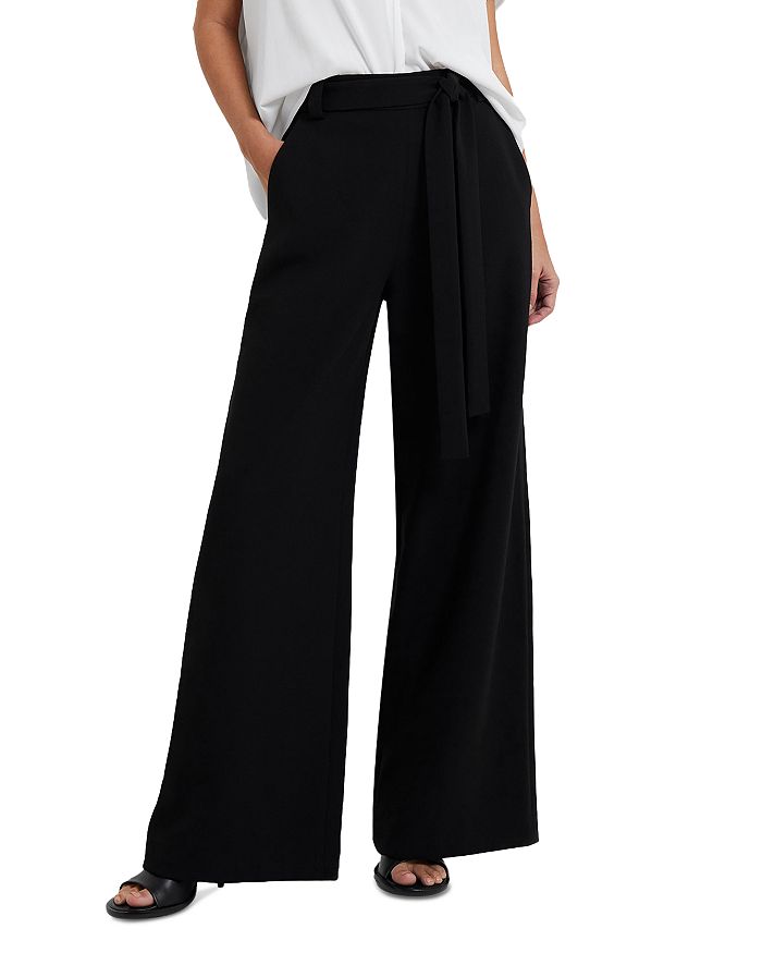 FRENCH CONNECTION Whisper Belted Wide Leg Pants | Bloomingdale's