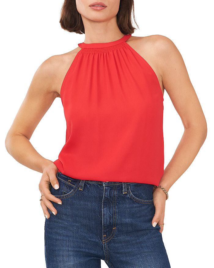 1.STATE Smocked Halter Neck Top Bloomingdale's