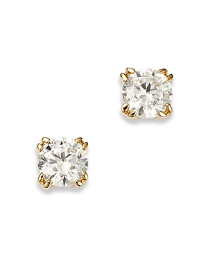 Bloomingdale's Certified Diamond Round Stud Earrings in 14K Yellow Gold featuring diamonds with the 