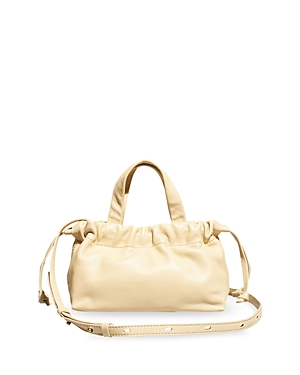 Madewell The Piazza Mini Leather Crossbody In Buttered Scone