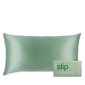 Slip La Dolce Vita Pure Silk Queen Pillowcase In Pistachio