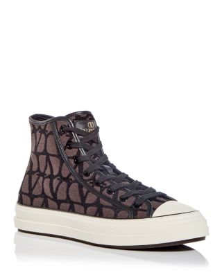 Valentino Garavani - Men's Jacquard Logo High Top Sneakers