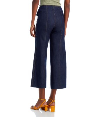 Cropped Azure Jeans in Indigo