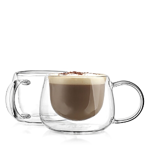 Godinger Alesia Double Walled Teacup, Set Of 2 In Clear