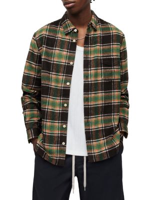 ALLSAINTS - Commune Relaxed Fit Plaid Shirt