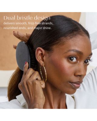 Polish &amp; Shine Premium Faux Boar &amp; Nylon Oval Hairbrush