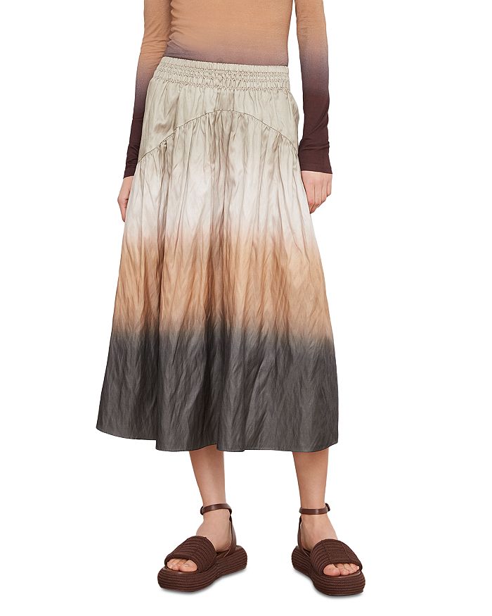 Vince Dip Dye Smocked Skirt | Bloomingdale's