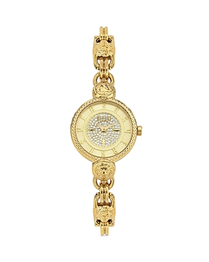 Versus Women's Les Docks Petite 2 Hand Quartz Gold-tone Stainless Steel Watch, 30mm In Gold